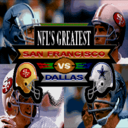 NFL's Greatest - San Francisco vs. Dallas 1978-1993 (U) Title Screen